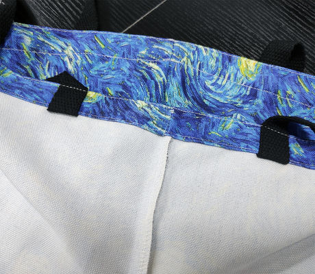 Kundengebundene faltbare Handtasche der Ölgemälde-Malleinwand-Tote Bag Retro Art Fashions-Reise-Taschen-Frauen-Freizeit Eco-Einkaufshohen qualität