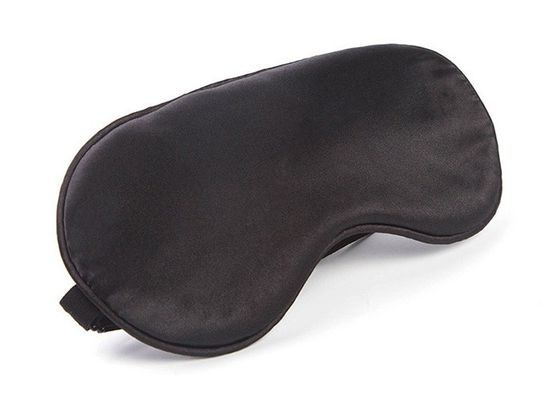Gewohnheit schwarze Silk Augen-Druckmaske, Glasschlacken-Stromausfall-Augen-Maske für das Schlafen