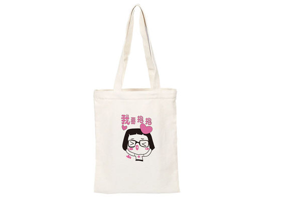 Qualität  Custom Printed Cute Canvas Tote Bags Shopper Silk Screen Printed Fabrik