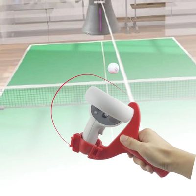 Für Oculus-Suche 2 integrierte VR Spielzusätze   Griff-Noten-Prüfer-Tischtennis-Paddel-Griff in den Paaren