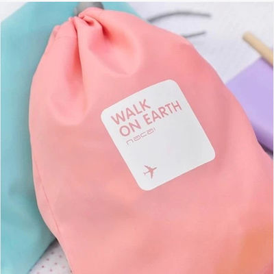 der Gewebe-Polyester-Zugschnurtaschen fördernder eco freundlicher Schönheit wasserdichte Schutzabdeckungstasche kundenspezifische für Stoffgeschenk