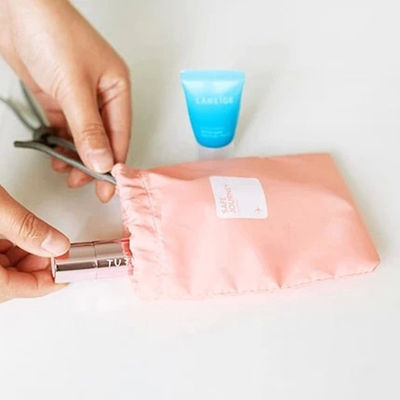der Gewebe-Polyester-Zugschnurtaschen fördernder eco freundlicher Schönheit wasserdichte Schutzabdeckungstasche kundenspezifische für Stoffgeschenk