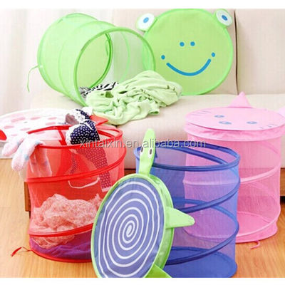 Popup- Wäschereifessel 38*45cm Reise-zusammenklappbare Mesh Laundry Baskets