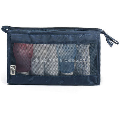 Kulturtasche-Polyester und Maschenkosmetiktasche eco Schönheitskosmetiktasche des direkten heißen Verkaufs der Fabrik klare