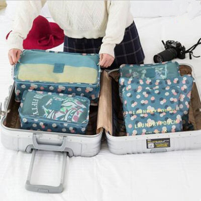 6 Stücke Polyester-Reise-Wäscherei-Taschen-für Schuh-Kleidung