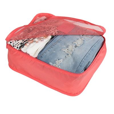 Polyester-Falten-Toilettenartikel-Reise-Organisator Bag Set 6Pcs