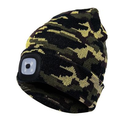 Fabrikpreis LED beleuchtete Beanie Cap Hip Hop Men stricken Hut-Winter-warme Jagd-kampierende laufende Hut-Geschenke für Frauen-Mann