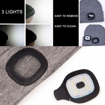 Fabrikpreis LED beleuchtete Beanie Cap Hip Hop Men stricken Hut-Winter-warme Jagd-kampierende laufende Hut-Geschenke für Frauen-Mann