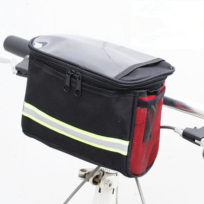 Wasserdichtes Telefon Front Handlebar Bag Bike Frame-Korb-Organisator-Pouch MTB sackt mehrfunktionale tragbare Umhängetasche ein