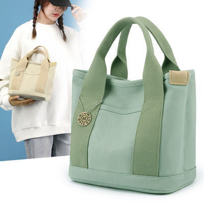Frauen-Segeltuch-Umhängetasche-kleine Baumwollsegeltuch-Handtaschen-zufälliger Tote Female Eco Crossbody Bag-Weinlese-Bote Bags