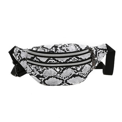 Serpentine Waist Bag Women Fashion Fanny Pack PU-Hüften-Bum Bag Ladys Belt Pouch-Taschen-Geldbeutel für Telefon-Karte