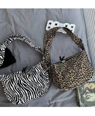 Große Kapazität Mode-Leopard-Druck Eco-Segeltuch-Taschen-Zebra-Entwurfs-Damen-Single Shoulder Bag