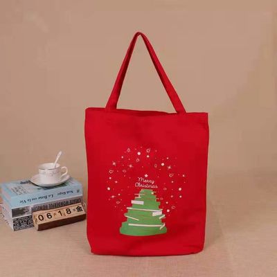 heißes verkaufendes förderndes kundengebundenes Segeltucheinkaufstasche des Weihnachten 2021 wiederverwendbares Sankt-Einkaufstaschehandtaschengeschenk für Kinder