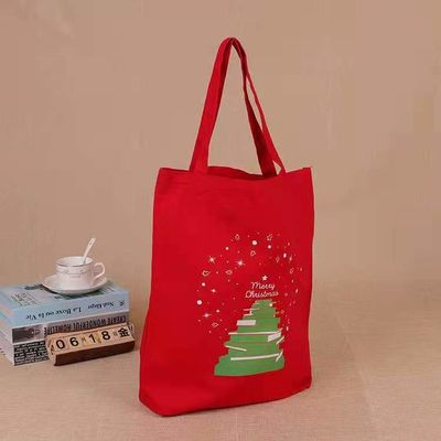 heißes verkaufendes förderndes kundengebundenes Segeltucheinkaufstasche des Weihnachten 2021 wiederverwendbares Sankt-Einkaufstaschehandtaschengeschenk für Kinder