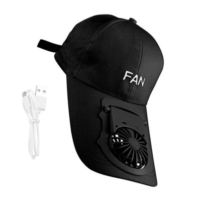 Großhandelspreis trägt tragbarer fan-Hut-justierbarer Unisexsommer USBs Aufladungsdie uv Baseball-Mützen schützen Masken Mini Cooler Fan zur Schau