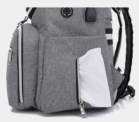 Säuglingswindel-Rucksack-Mami Mummy Bag Withs USB des baby-2 In1 Ladegerät