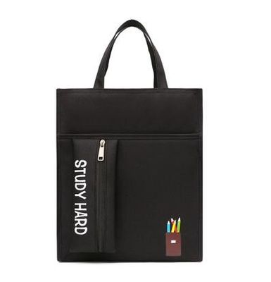 Das Tutorium der Fabrikpreis-Studenten sackt Handtasche Pencilbag des Segeltuch-A4 wasserdichten große Kapazitäts-Schultaschen-Büro-Schulbedarf ein