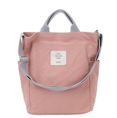 Koreanischer Segeltuch-Umhängetasche-Reißverschluss-Luxusfrauen sackt Handtaschen-Buchstabe-Drucktotalisator Designer-Women Messenger Bags weiblichen einfachen ein