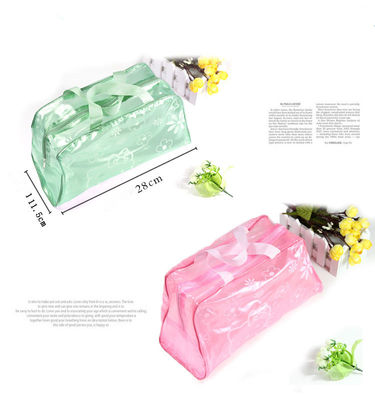 Soem-faltbare PVC-Kosmetik und Kulturtasche-tragbare Kosmetiktasche mit Reißverschluss
