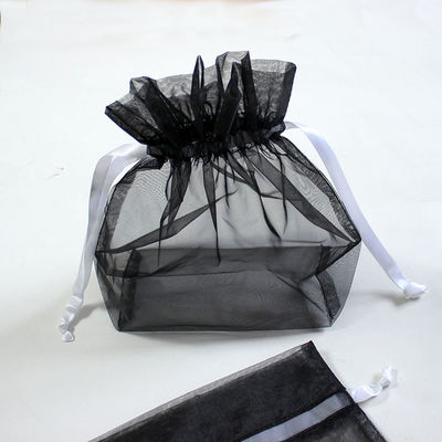 Faltbarer Mesh Nylon Drawstring Bags Portable klein für Geschenk