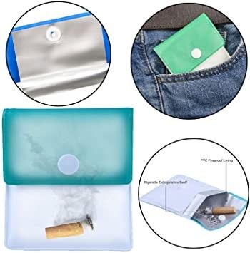 PVC-Zigarette Ash Pouch Compact Fireproof Odorless Soem-EVA Pocket Ashtray Portable