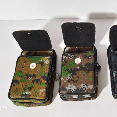 Imprägniern Sie eine 6,5 Zoll-multi Funktions-Segeltuch-Telefon-Taillen-Beutel-Gurt-Clip-Geldbörse für Mann