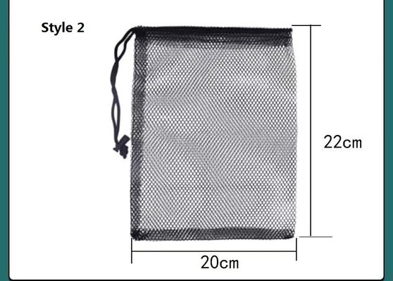Polyester-Sport-Zugschnur-Taschen-Mesh Pocket Net Pouch For-Speicher-Golf-Tennisball