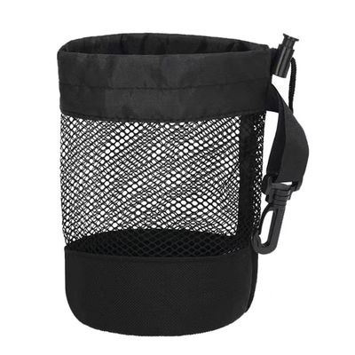 Polyester-Sport-Zugschnur-Taschen-Mesh Pocket Net Pouch For-Speicher-Golf-Tennisball