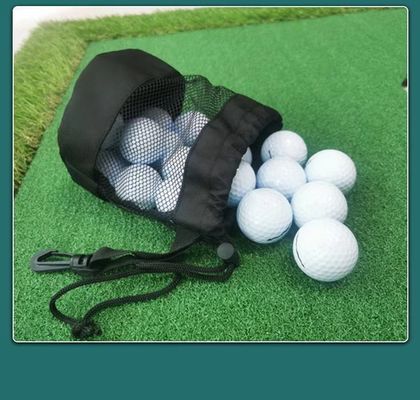 Polyester-Sport-Zugschnur-Taschen-Mesh Pocket Net Pouch For-Speicher-Golf-Tennisball