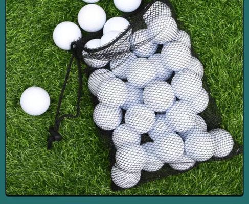 Polyester-Sport-Zugschnur-Taschen-Mesh Pocket Net Pouch For-Speicher-Golf-Tennisball