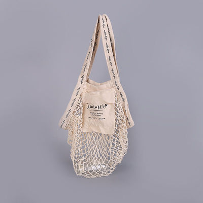 Einkaufsmesh bags with custom logo-Tasche Biobaumwolle-der großen Nettotaschen-Frauen