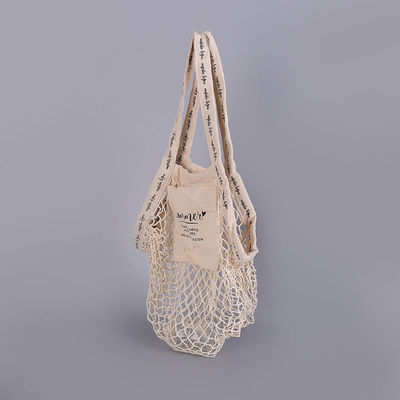 Einkaufsmesh bags with custom logo-Tasche Biobaumwolle-der großen Nettotaschen-Frauen