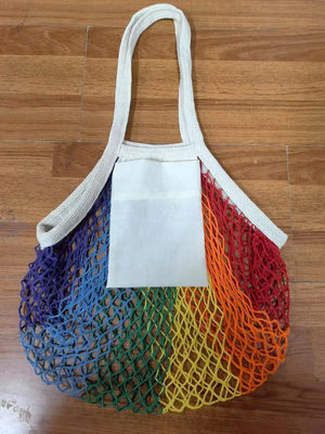 Einkaufsmesh bags with custom logo-Tasche Biobaumwolle-der großen Nettotaschen-Frauen