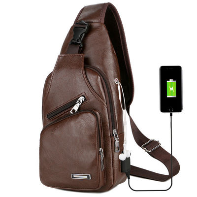Aufladungskasten-Tasche USBs mit dem Kopfhörer-Loch-Herreneinzel-Bügel-Antidiebstahl verstellbar
