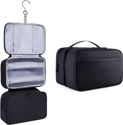 Wasser-beständiger Badezimmer-Toilettenartikel-Organisator PU Leather Cosmetic Bags für Mann-Frauen