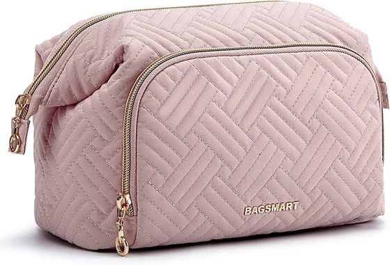 Kundenspezifische weit offene Reise-Kosmetiktaschen Carry All Pouch Logo Larges für Toilettenartikel-Zusätze bilden kosmetischen Organisator Case