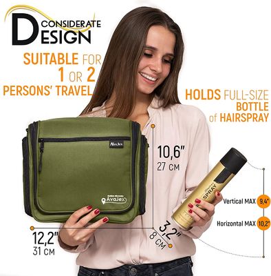 Große hängende Reise-Kulturtasche für Männer und Frauen imprägniern Tasche mit Haken für Toilettenartikel-Make-upkosmetik