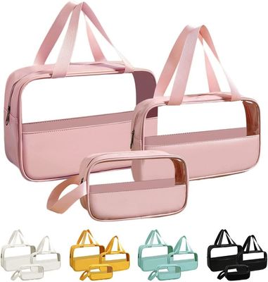 Stoßsichere schützende &amp;Storgae klare Reise-Kulturtasche-Kosmetiktasche-transparenter hängender Organisator für Frauen