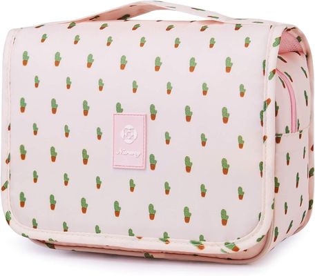 Kaktus-wasserdichte Kosmetiktasche-tragbare Reise-Taschen-Toilettenartikel-Kosmetiktasche für Frauen