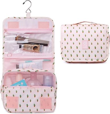 Kaktus-wasserdichte Kosmetiktasche-tragbare Reise-Taschen-Toilettenartikel-Kosmetiktasche für Frauen