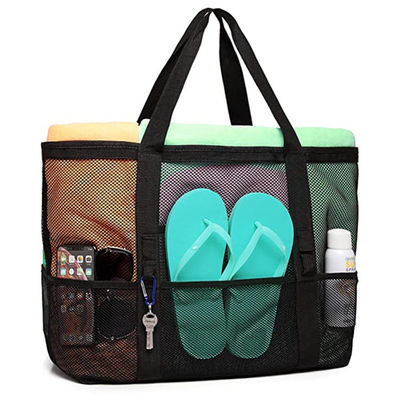 Frauen-Mesh Transparent Bag Double Layer-Hitze-Bewahrungs-große Picknick-Strand-Taschen