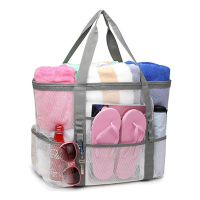 Frauen-Mesh Transparent Bag Double Layer-Hitze-Bewahrungs-große Picknick-Strand-Taschen