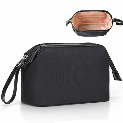 Das Polyester-kosmetische Kulturtasche-kundenspezifische gewaschene Polyester-Reise-Toiletten-Tasche der Großhandelserwachsen-Männer für Männer