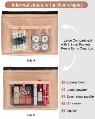Das Polyester-kosmetische Kulturtasche-kundenspezifische gewaschene Polyester-Reise-Toiletten-Tasche der Großhandelserwachsen-Männer für Männer