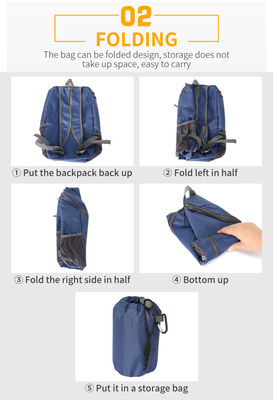 faltbare Taschen-Ultralight Radfahrenrucksack-Reise-Wandern des Bergsteigen-23L im Freien