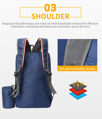 faltbare Taschen-Ultralight Radfahrenrucksack-Reise-Wandern des Bergsteigen-23L im Freien