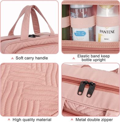 Tragbarer Reise-Schwarz-Make-upkosmetischer Fall-Taschen-Kosmetiktasche-Make-upkulturtasche-Reise-Organisator
