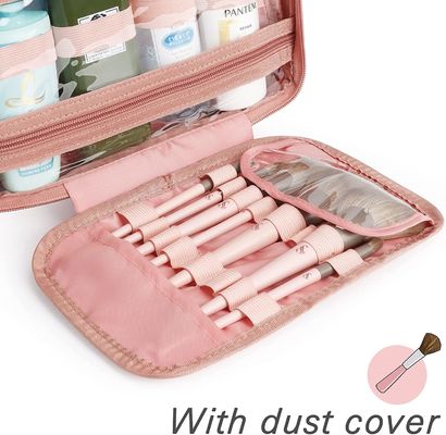 Tragbarer Reise-Schwarz-Make-upkosmetischer Fall-Taschen-Kosmetiktasche-Make-upkulturtasche-Reise-Organisator