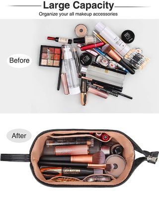Damen tragbare cosmeticbags wasserdichte Doppelschichtreißverschluss-Reisekosmetiktasche mit Griff
