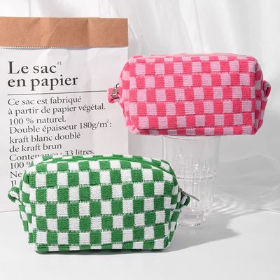 Stoßsicherer Kosmetiktasche-Kosmetiktasche-Rosa-Grün-Kosmetiktasche-Reise-Kulturtasche-Organisator-Bag Cute Makeup-Bürsten-Organisator